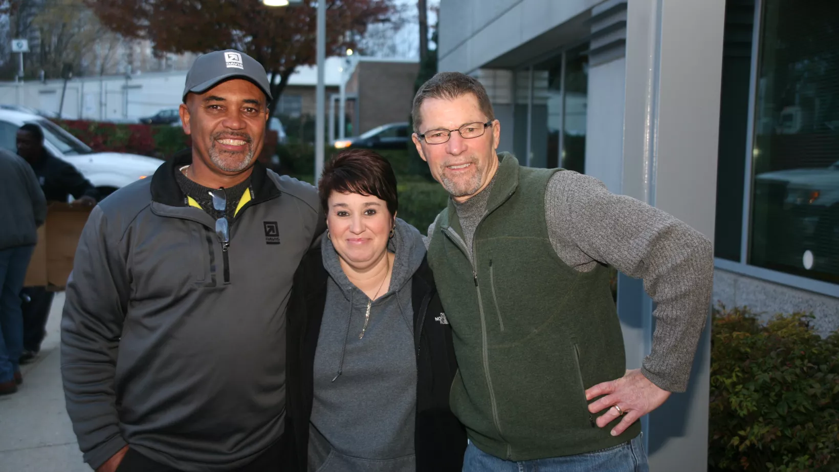 Spunky Woolfolk, his wife, and another employee