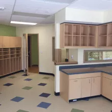 kitchen in a child care center