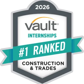 badge that says "#1 Ranked Internship - Construction & Trades"