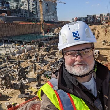 Steve Tyng at the Reston Row project site