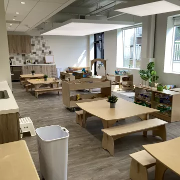 Classroom in an early learning school