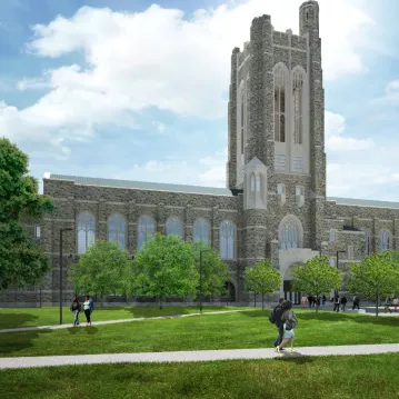 Rendering of an educational building