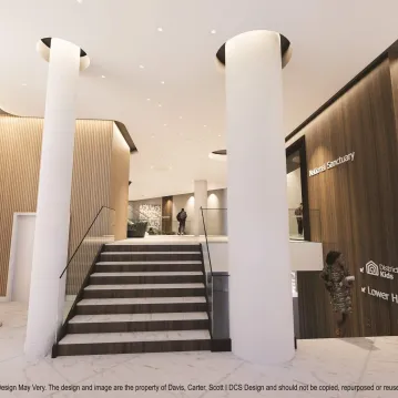 District Church lobby rendering