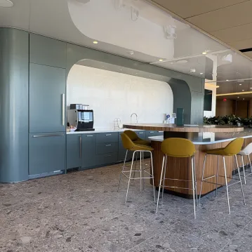 A cafe within a modern office