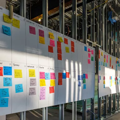 Pull planning schedule