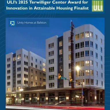 Unity Homes at Ballston is a finalist for @urbanlandinstitute’s Terwilliger Center Award for Innov