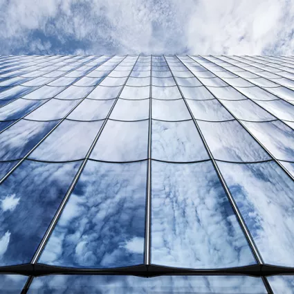 2050 M Street curved glass detail