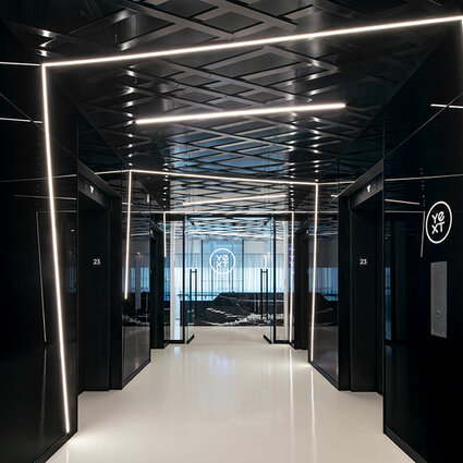 Yext office elevator lobby