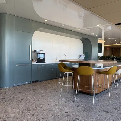 A cafe within a modern office