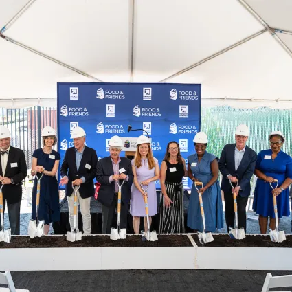 stakeholders break ground on Food and Friends expansion