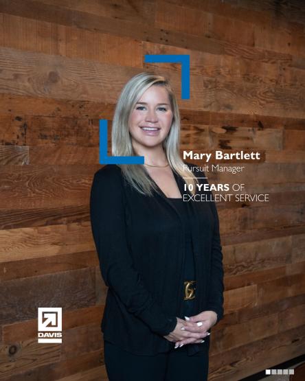 Mary Bartlett's growth over the past decade shows what is possible when hard work meets opportunity.