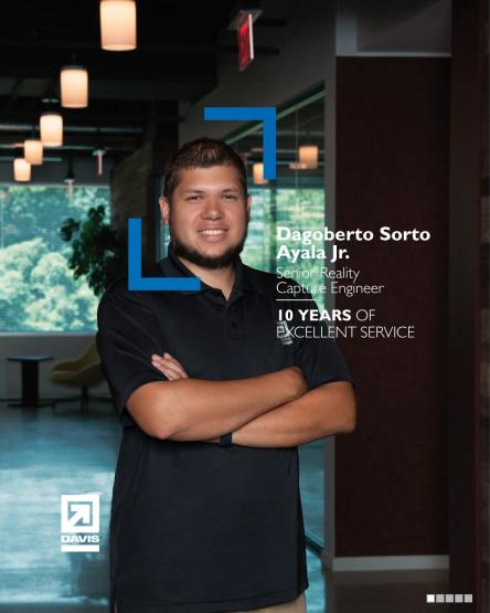 A second-generation DAVIS employee is celebrating a major milestone—10 years in the industry!

Con