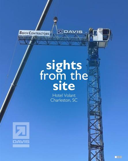 A new milestone is rising over Charleston's French Quarter! Our tower crane is in place at the site 