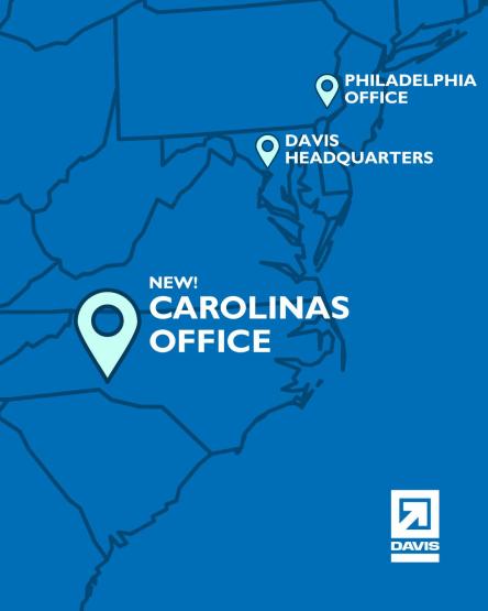 New chapter, new digs—the DAVIS Arrow has officially landed in the Carolinas  

As we mark our 60t