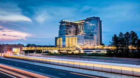exterior of BLVD at Reston station