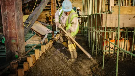 655 NYA concrete pour