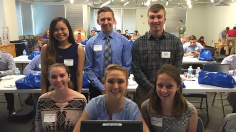 Group of interns posing
