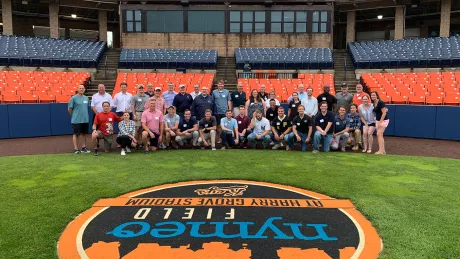 Intern baseball outing