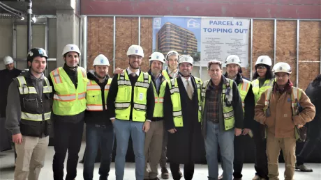 DAVIS Employees in their gear at Parcel 42
