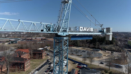 Tower Crane above a construction site