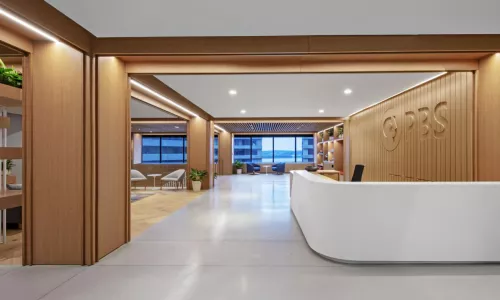 Lobby of building