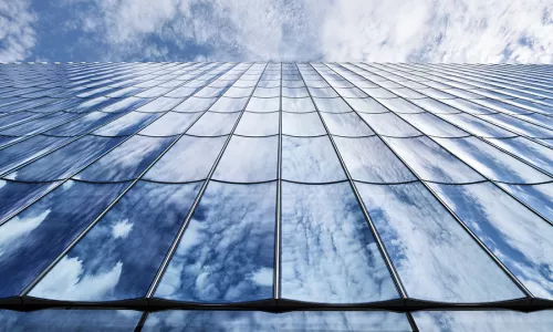 2050 M Street curved glass detail