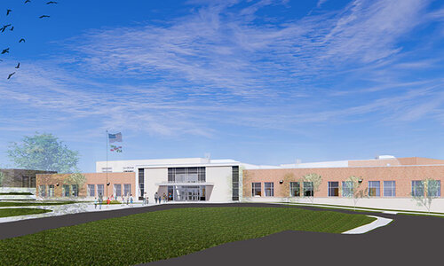 Northwood Elementary exterior rendering 