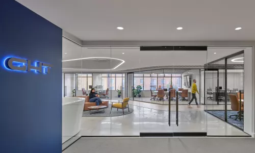 Modern office space designed for GHT Limited