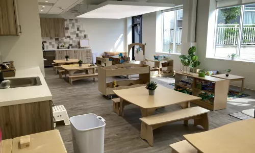 Classroom in an early learning school