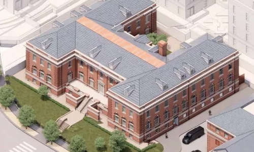 Rendering of an education building