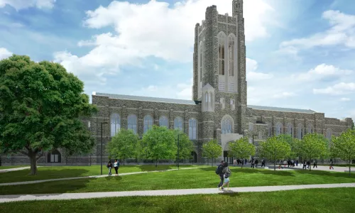 Rendering of an educational building