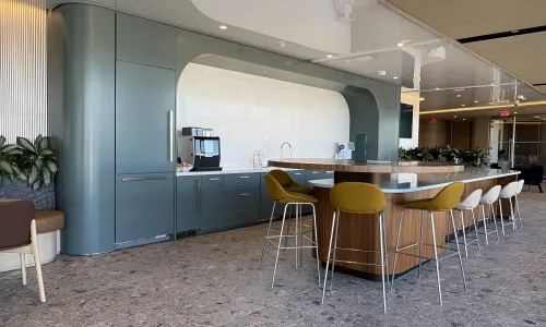 A cafe within a modern office