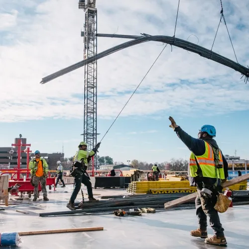 crane construction site