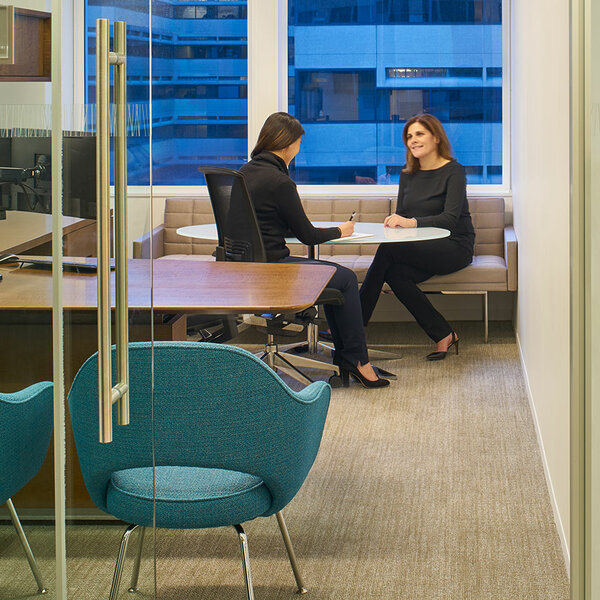 office with two people meeting