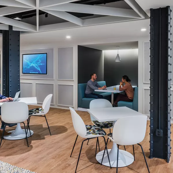 eating area off of hallway