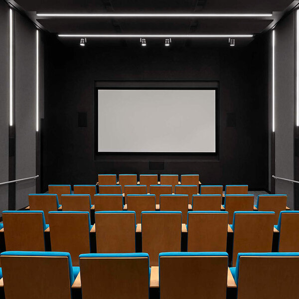 auditorium with screen at front