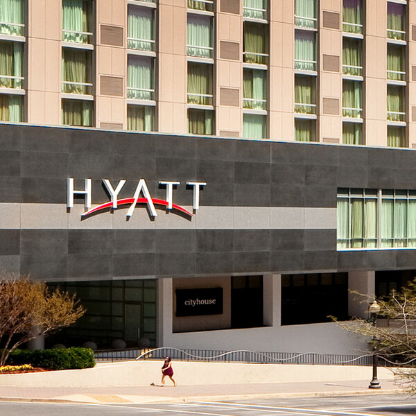 front view of Hyatt entrance