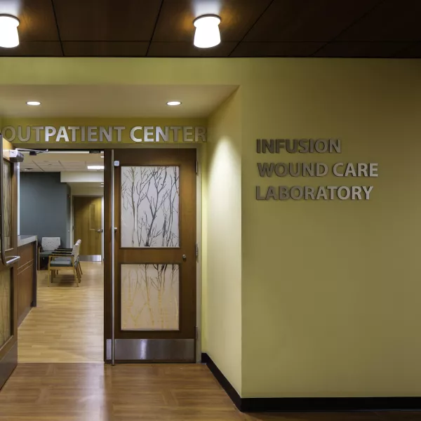 entrance to outpatient center