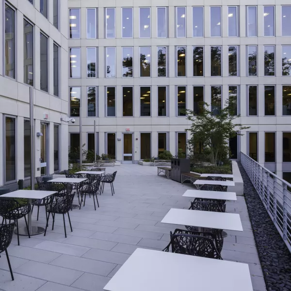 outside eating area