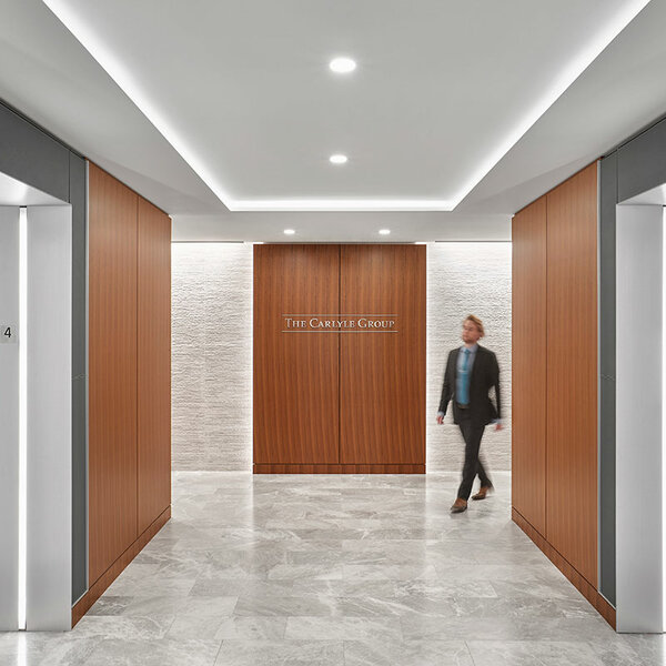 The Carlyle Group elevator lobby