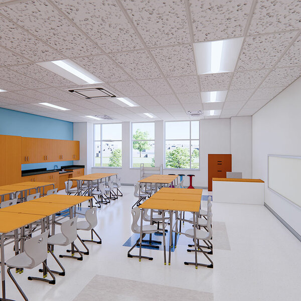 Northwood Elementary classroom rendering