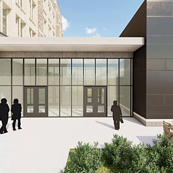 Exterior of an educational building