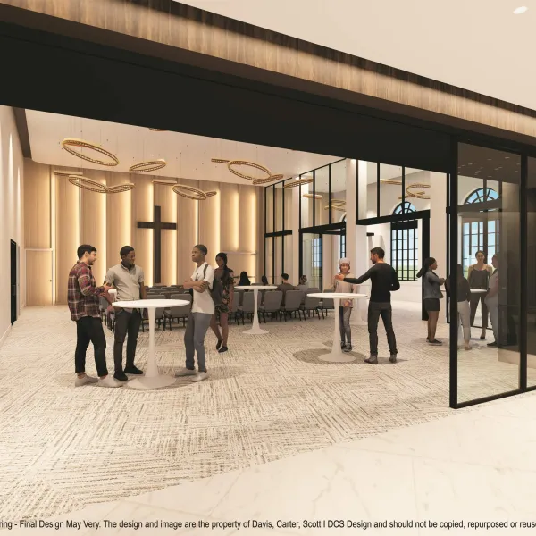 District Church lobby rendering