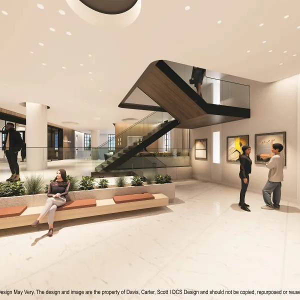 District Church lobby rendering