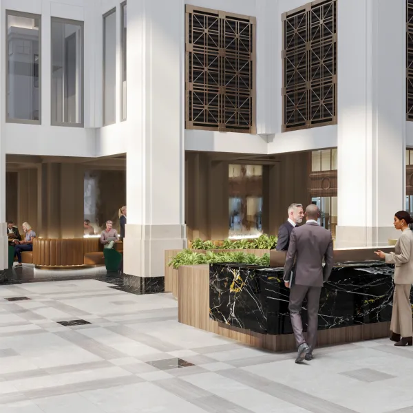 Homer Building reception space