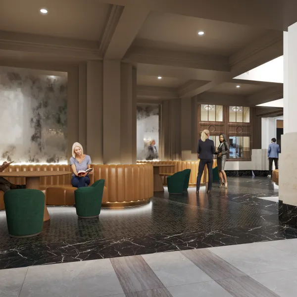 Homer Building lounge area