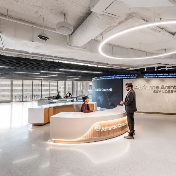 Atlantic Council office lobby