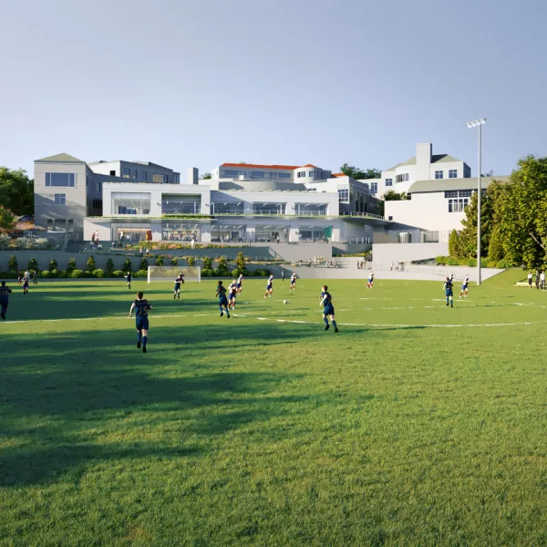Field School new athletic field render