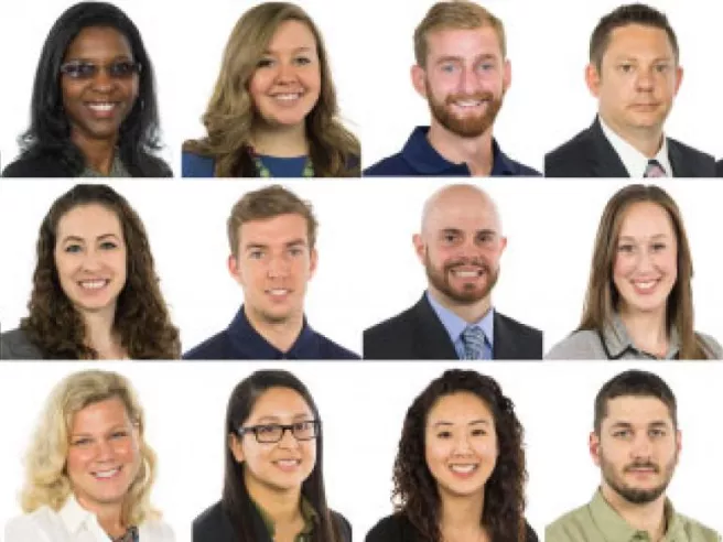 three rows of pics of individuals