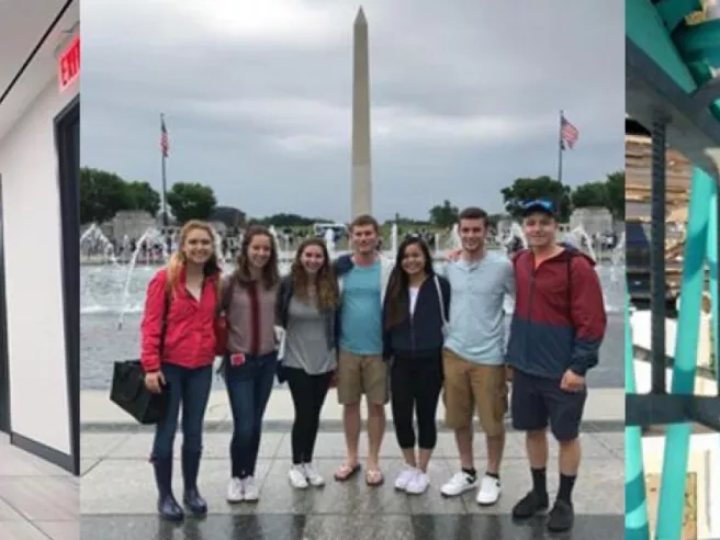 Three pictures of interns